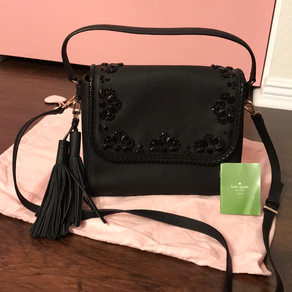 Kate Spade ♠️ handbag. Black with design